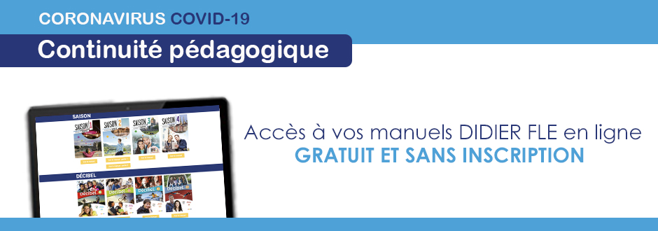 Accès à vos manuels Didier FLE en ligne !