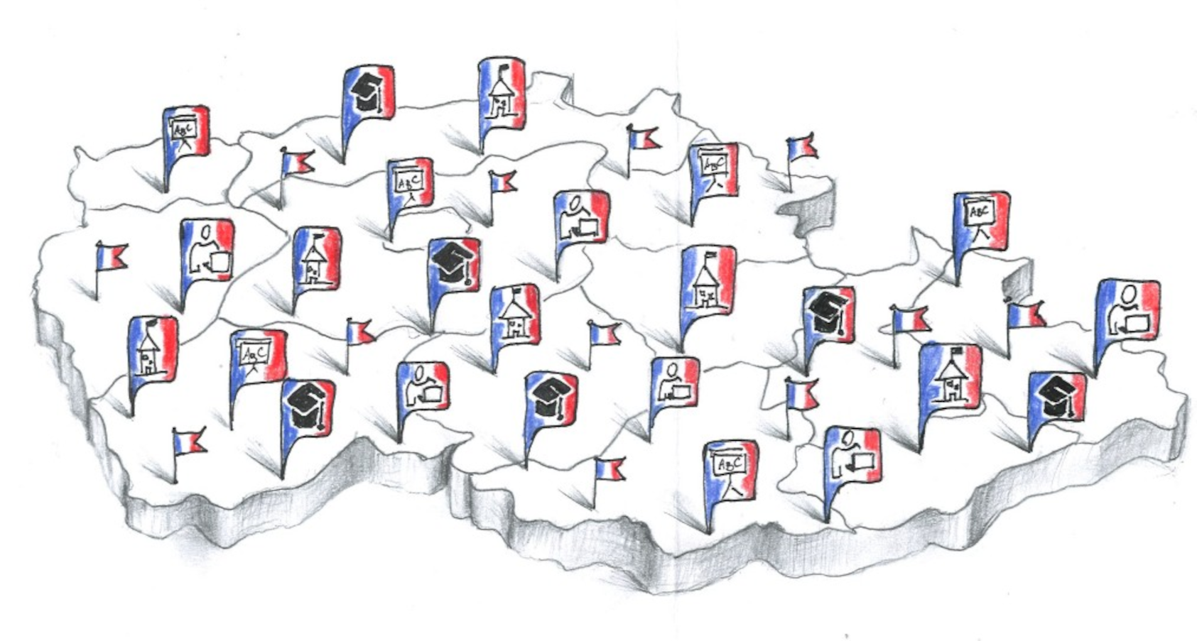 INTERAKTIVNÍ MAPA FRANCOUZŠTINY – první, pilotní verze